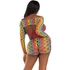 Kép 2/5 - LEG AVENUE - HÁROMRÉSZES SZETT MULTICOLOR