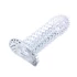 Kép 2/5 - PÉNISZHÜVELY STIMULÁLÓ PONTOKKAL, ÁTLÁTSZÓ 14 CM