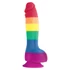 Kép 1/3 - PRIDE - 15 cm-es LGBT zászlós intim dildó