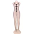 Kép 4/7 - QUEEN FEHÉRNEMŰ CROTHLESS MASNI CSOMÓS BODYSTOCKING S-L