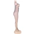 Kép 5/7 - QUEEN FEHÉRNEMŰ CROTHLESS MASNI CSOMÓS BODYSTOCKING S-L