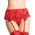 Kép 1/5 - QUEEN LINGERIE – csipkés tanga harisnyatartóval S/M