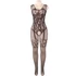 Kép 5/6 - QUEEN FEHÉRNEMŰ NYITOTT BODYSTOCKING VIRÁGOS CSIPKÉK S-L
