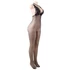 Kép 4/7 - QUEEN FEHÉRNEMŰ HÁLÓS ÁTLÁTSZÓ NYITOTT BODYSTOCKING S-L
