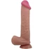 Kép 3/7 - PRETTY LOVE - CSÚSZÓ BŐR SOROZAT REALISZTIKUS DILDÓ CSÚSZÓ BŐR TAPADÓKORONGGAL BARNA 26 CM