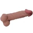 Kép 2/6 - PRETTY LOVE - CSÚSZÓ BŐR SOROZAT REALISZTIKUS DILDÓ CSÚSZÓ BŐR TAPADÓKORONGGAL BARNA 24 CM