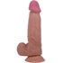 Kép 2/7 - PRETTY LOVE - CSÚSZÓ BŐR SOROZAT REALISZTIKUS VIBRÁTOR CSÚSZÓ BARNA BŐR TAPADÓKORONGGAL 21,8 CM