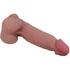 Kép 4/7 - PRETTY LOVE - CSÚSZÓ BŐR SOROZAT REALISZTIKUS VIBRÁTOR CSÚSZÓ BARNA BŐR TAPADÓKORONGGAL 21,8 CM
