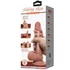 Kép 7/7 - PRETTY LOVE - CSÚSZÓ BŐR SOROZAT REALISZTIKUS VIBRÁTOR CSÚSZÓ BARNA BŐR TAPADÓKORONGGAL 21,8 CM