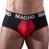 Kép 1/2 - Macho - elegáns fekete-piros férfi slip prémium minőségben