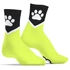 Kép 1/4 - Paw Kinky Puppy – élénk sárga fluo zokni kényeztetéshez