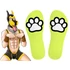 Kép 3/4 - Paw Kinky Puppy – élénk sárga fluo zokni kényeztetéshez
