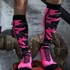 Kép 1/9 - Neo Camo – Prémium hosszú zokni fekete-rozé neon színekben
