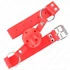 Kép 2/4 - KINK - TELJES VÖRÖS HOLLOW HARD BALL GAG 62 x 2 CM