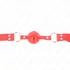 Kép 3/4 - KINK - TELJES VÖRÖS HOLLOW HARD BALL GAG 62 x 2 CM