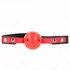 Kép 2/4 - KINK - RED HOLLOW HARD BALL 4 CM GAG BLACK STRAP 60 x 2 CM állítható 37-52 CM