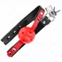 Kép 4/4 - KINK - RED HOLLOW HARD BALL 4 CM GAG BLACK STRAP 60 x 2 CM állítható 37-52 CM