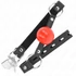Kép 2/4 - KINK - BALL 4 CM GAG LOCK VÖRÖS BALL FEKETE STRAP 60 x 2 CM