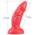 Kép 6/6 - Fantasy Snaky Dildo 17 x 5.5cm piros