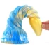 Kép 2/2 - Arkan Dildo 18 x 5cm Arany-kék