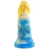 Kép 1/2 - Toadyk Dildo – prémium arany-kék intim eszköz (17 x 6 cm)