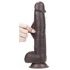 Kép 3/9 - Csúszó Skin Dildo 18 x 4.5cm Barna