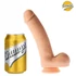 Kép 1/7 - Realistic Dildo Curly Champs – élethű, hajlított vibrátor 16 cm