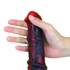 Kép 3/4 - Dildo Dragon Zirg 22 x 5cm fekete-piros