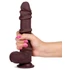 Kép 3/6 - Valósághű Dildo Slidy Cock 17 x 4cm barna