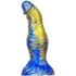 Kép 1/3 - Dildo Fantasy Duxel – prémium kék-arany élmény 17 cm