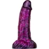 Kép 1/3 - Fantasy Gentax – prémium lila-fekete dildó 16 cm
