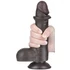 Kép 3/9 - Csúszó Skin Dildo 13 x 3.7cm fekete