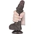 Kép 3/9 - Csúszó Skin Dildo 14 x 3,5 cm Fekete