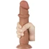 Kép 3/6 - Dildó csúszó bőr 17 x 4cm barna
