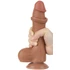 Kép 3/6 - Csúszó Skin Dildo 14.5 x 4cm barna
