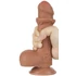 Kép 3/6 - Csúszó Skin Dildo 12 x 3.7cm barna
