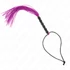 Kép 1/5 - KINK – mini szilikon korbács 6 lila gyönggyel, 26 cm