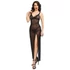 Kép 1/10 - CHILIROSE - fekete hosszú babydoll és tanga szett