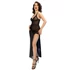 Kép 2/10 - CHILIROSE - CR 4723 HOSSZÚ BABYDOLL ÉS TANGA FEKETE S