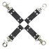 Kép 1/2 - Korlátozó prémium bőrjáték - Hogtie Black