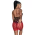 Kép 2/10 - SUBBLIME - 952242 PIROS ÉS FEKETE DEGRADÁLT ELASZTIKUS HÁLÓS BODYSTOCKING EGY MÉRETBEN