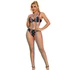Kép 4/10 - SUBBLIME - 952358 SZIVÁRVÁNYSZÍNŰ, HALTER NYAKÚ, HÁLÓS BODYSTOCKING EGY MÉRETBEN