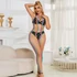 Kép 7/10 - SUBBLIME - 952358 SZIVÁRVÁNYSZÍNŰ, HALTER NYAKÚ, HÁLÓS BODYSTOCKING EGY MÉRETBEN