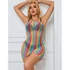 Kép 10/10 - SUBBLIME - 952457 SZIVÁRVÁNYOS, VÁLL NÉLKÜLI, UJJATLAN, HÁLÓS BODYSTOCKING EGY MÉRETBEN