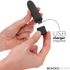 Kép 2/7 - BLACK&SILVER - GERI USB ÚJRATÖLTHETŐ VIBRÁLÓ GOLYÓ 8 REZGÉS FEKETE 10 X 2.2 CM