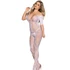 Kép 3/8 - SUBBLIME - 951818 HÁLÓS BODYSTOCKING FEHÉR RÓZSA MINTÁVAL EGY MÉRETBEN