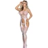 Kép 1/6 - SUBBLIME - áttetsző bodystocking fehér pántokkal, egy méret