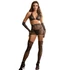Kép 3/10 - SUBBLIME - 952174 HÁLÓS BODYSTOCKING KESZTYŰVEL ÉS GYÉMÁNTOKKAL FEKETE EGY MÉRET