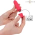 Kép 5/7 - INTENSE - SYMONE USB ÚJRATÖLTHETŐ VIBRÁLÓ GOLYÓ 8 REZGÉS PIROS 10 X 2.2 CM