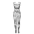 Kép 4/5 - SUBBLIME - 951696 HÁLÓS BODYSTOCKING PÁNTOKKAL A VÁLLON FEKETE EGY MÉRET